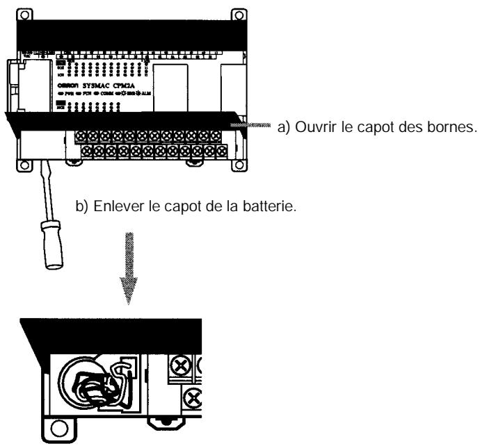 OMRON CPM2A - 5-7 Remplacement de la batterie - 1