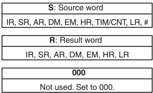 OMRON CQM1H-CPU - 5-20-17 2'S COMPLEMENT – NEG(—) - 2