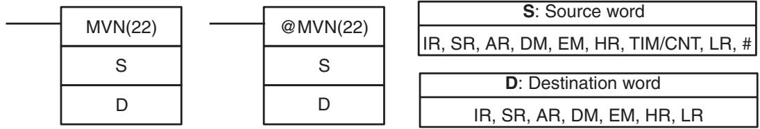 OMRON CQM1H-CPU - 5-18-2 MOVE NOT - MVN(22) - 1
