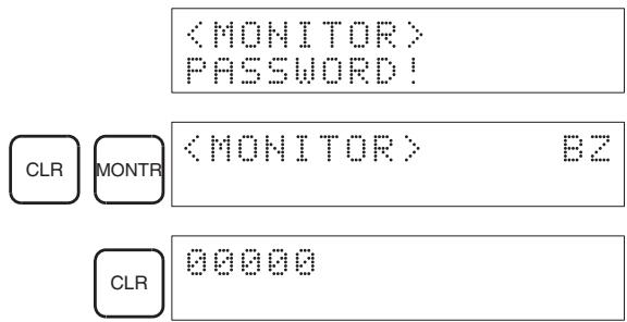 OMRON CQM1H-CPU - Inputting the Password - 1