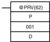 OMRON CQM1H-CPU - Using PRV(62) - 1