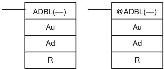 OMRON CQM1H-CPU - 5-22-5 DOUBLE BINARY ADD - ADBL(—) - 1