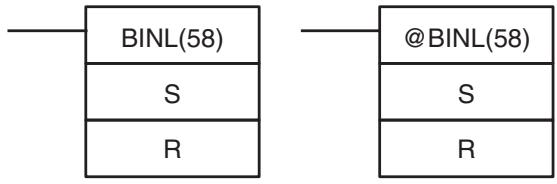 OMRON CQM1H-CPU - 5-20-3 DOUBLE BCD-TO-DOUBLE BINARY - BINL(58) - 1