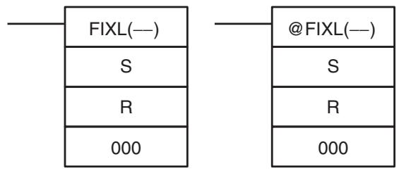 OMRON CQM1H-CPU - 5-24-2 FLOATING TO 32-BIT: FIXL(—) - 1