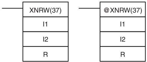 OMRON CQM1H-CPU - 5-25-5 EXCLUSIVE NOR – XNRW(37) - 1