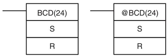 OMRON CQM1H-CPU - 5-20-2 BINARY-TO-BCD - BCD(24) - 1