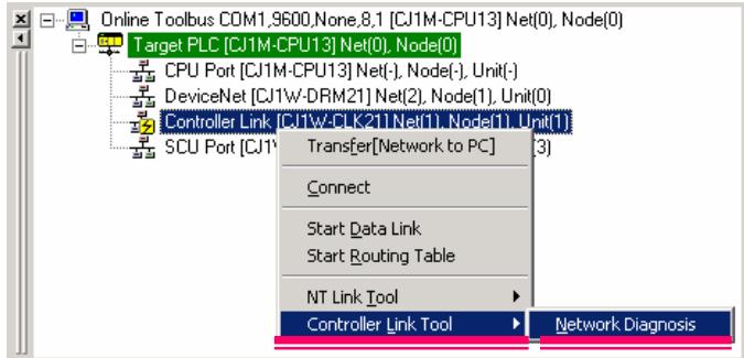OMRON CX-ONE - Diagnostic de controller link - 3