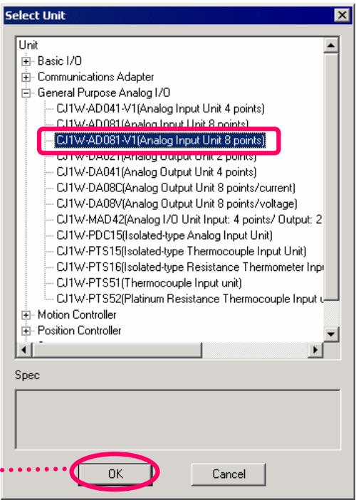 OMRON CX-ONE - Création d'une configuration de carte - 5