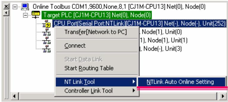 OMRON CX-ONE - Démarrage de NT link - 7