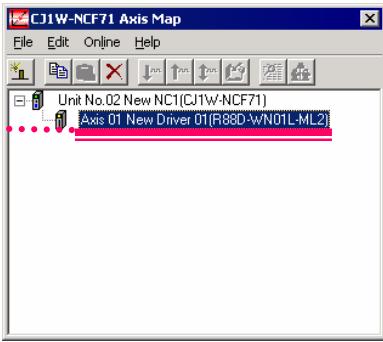 OMRON CX-ONE - Carte NCF et servodriver relié à la configuration de la carte NCF - 14