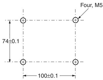 OMRON D4BL - Mounting Dimensions - 1