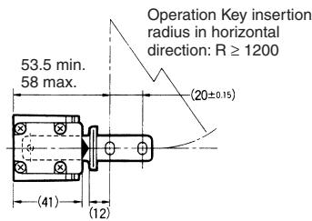 OMRON D4BS - With Operation Key Inserted - 2