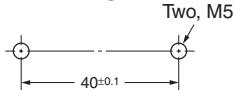 OMRON D4BS - Operating Key Mounting Dimensions - 2