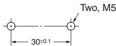 OMRON D4BS - Operating Key Mounting Dimensions - 3
