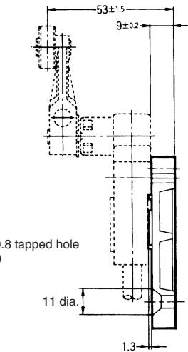 OMRON D4C - Special Mounting Plates (Plates are not provided with Limit Switches.) - 9