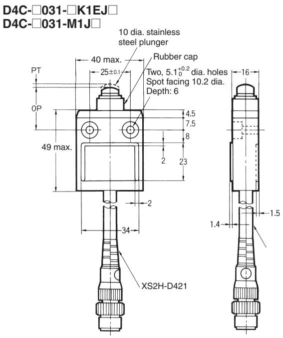 OMRON D4C - Pre-wired Models - 3