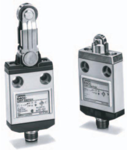 OMRON D4CC - Many Models Including Roller Lever Switches are Only 16-mm Thick with Connector - 1