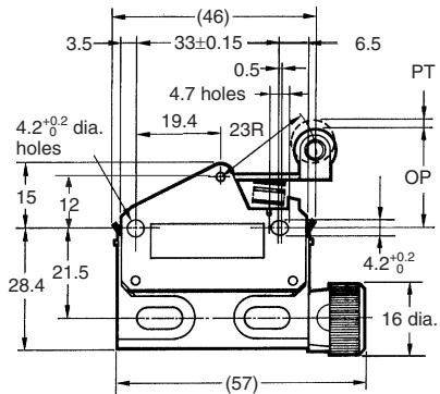 OMRON D4E-N - Roller Lever - 2