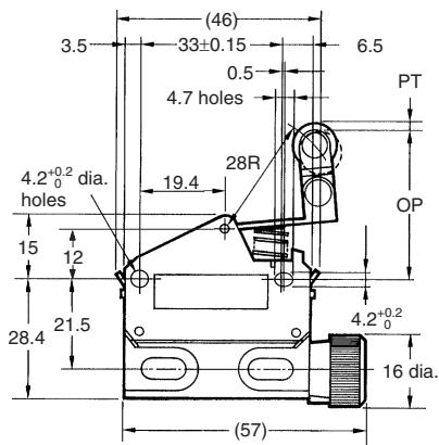 OMRON D4E-N - One-way Action Roller Lever - 2