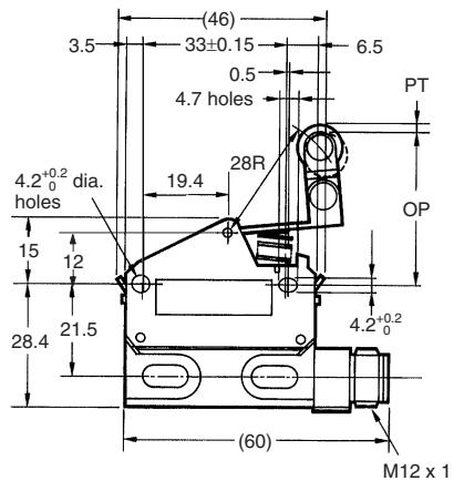 OMRON D4E-N - One-way Action Roller Lever - 2