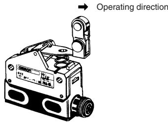 OMRON D4E-N - One-way Action Roller Lever - 1