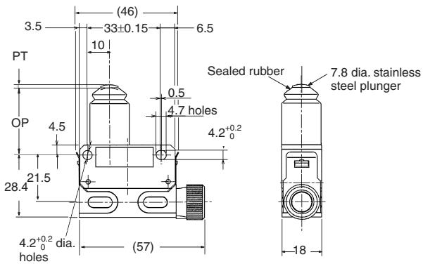 OMRON D4E-N - Sealed Plunger - 5