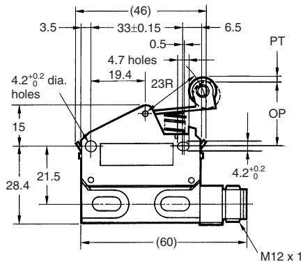 OMRON D4E-N - Roller Lever - 2
