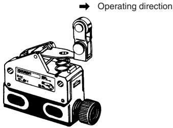 OMRON D4E-N - One-way Action Roller Lever - 1