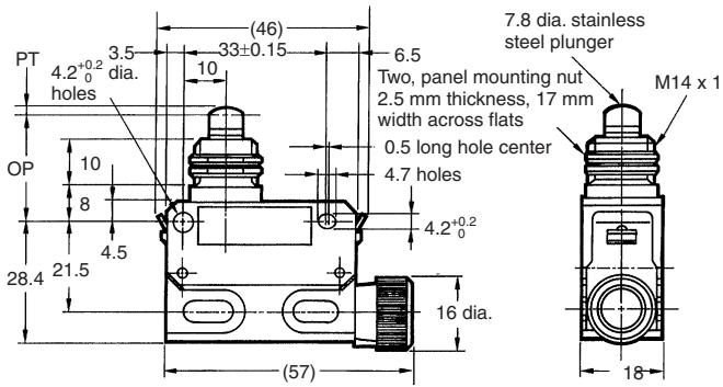 OMRON D4E-N - Plunger - 2