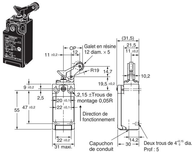 OMRON D4N - Modèles à 1 conduit - 4