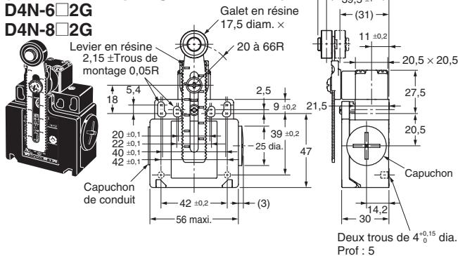 OMRON D4N - Modèles à 2 conduit - 3