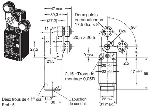 OMRON D4N - Modèles à 1 conduit - 4