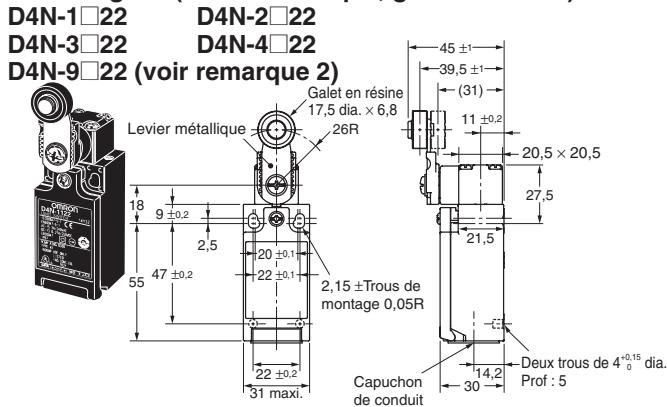 OMRON D4N - Modèles à 1 conduit - 3