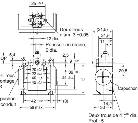 OMRON D4N - Modèles à 2 conduit - 7