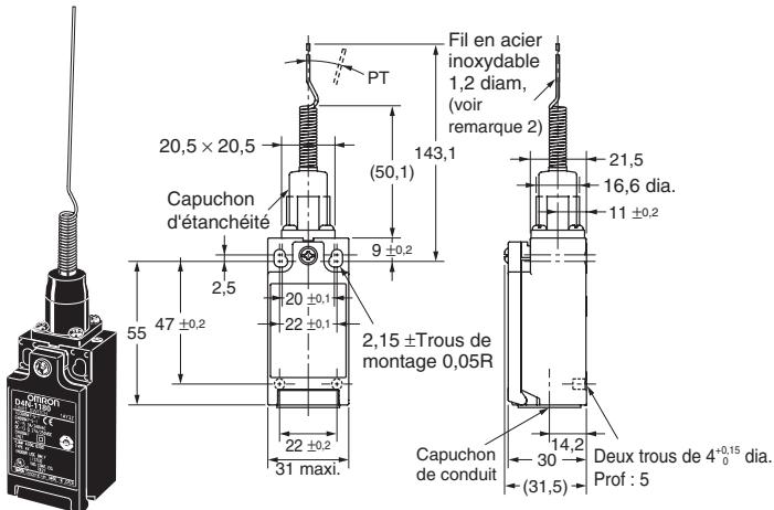 OMRON D4N - Modèles à 1 conduit - 6