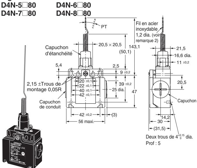OMRON D4N - Modèles à 2 conduit - 5