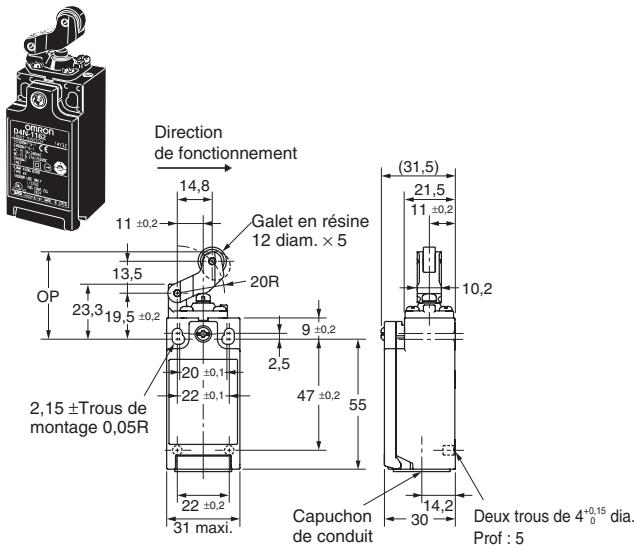 OMRON D4N - Modèles à 1 conduit - 2