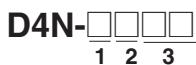OMRON D4N - Structure des références - 1