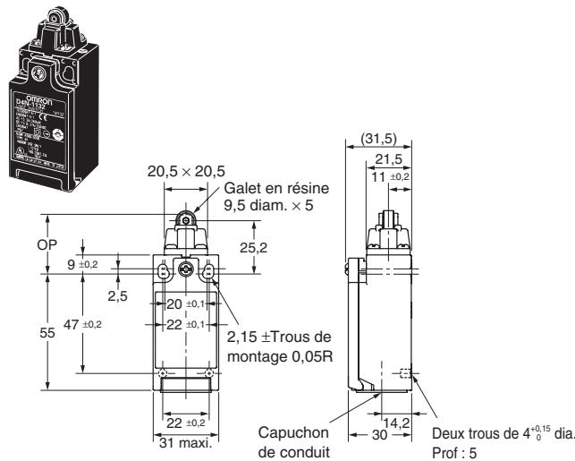 OMRON D4N - Modèles à 1 conduit - 3