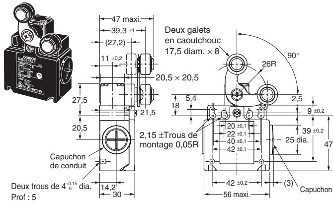 OMRON D4N - Modèles à 2 conduit - 4
