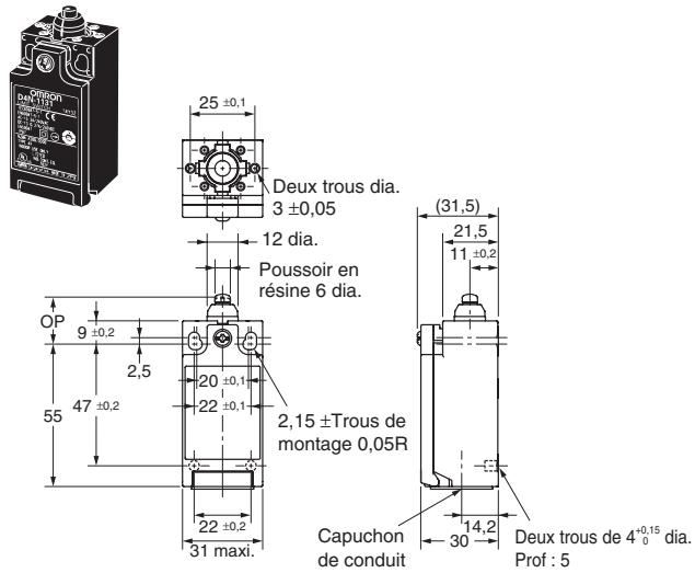 OMRON D4N - Modèles à 1 conduit - 1