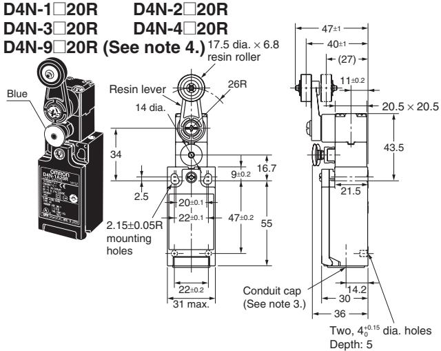 OMRON D4N-R - 1-conduit Models - 1