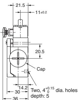 OMRON D4N-R - Dimensions (Unit: mm) - 8