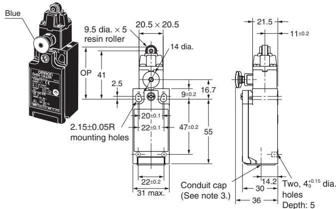 OMRON D4N-R - 1-conduit Models - 2