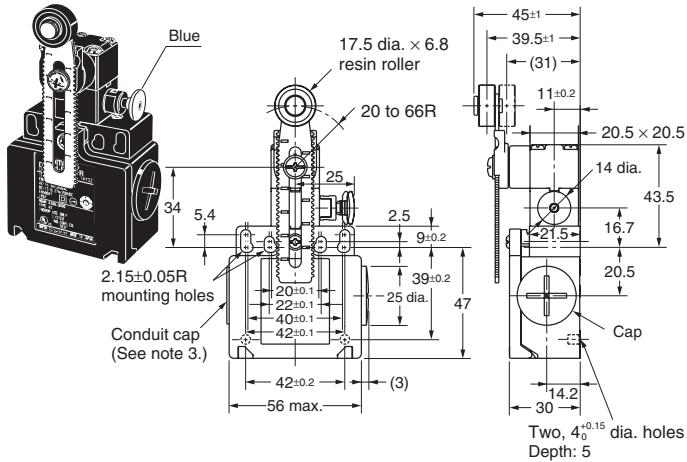 OMRON D4N-R - 2-conduits Models - 2