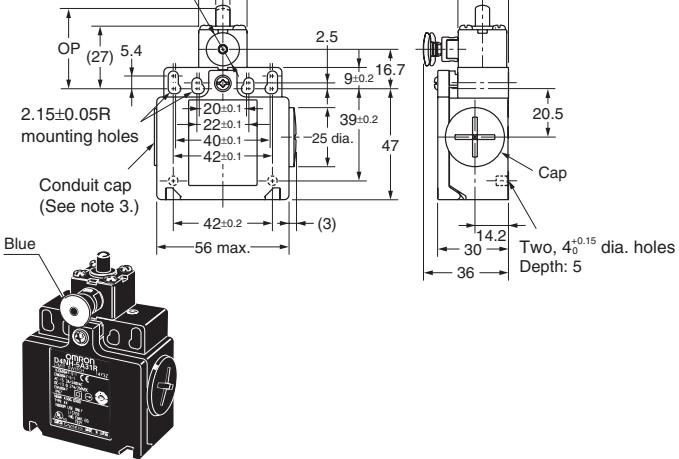 OMRON D4N-R - 2-conduits Models - 1