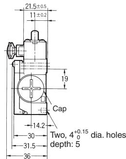 OMRON D4N-R - Dimensions (Unit: mm) - 6