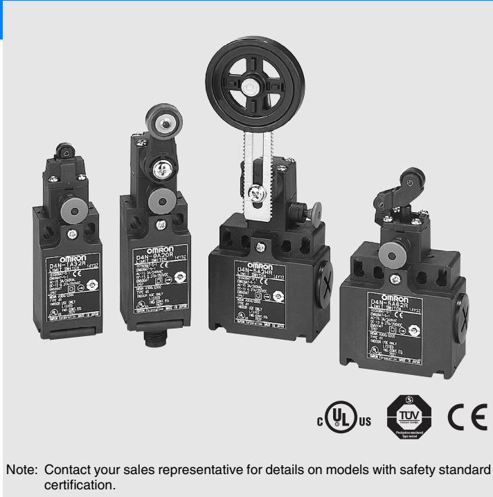 OMRON D4N-R - New Series of manual-reset Limit Switch - 1