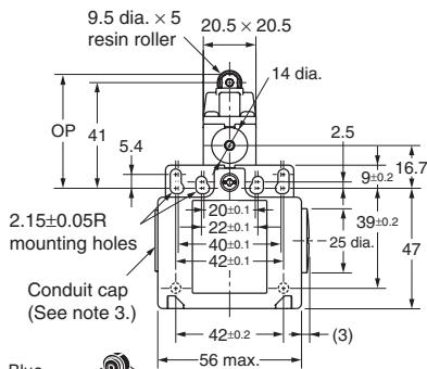 OMRON D4N-R - 2-conduits Models - 2