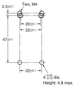 OMRON D4NH - Switch Mounting Holes - 1